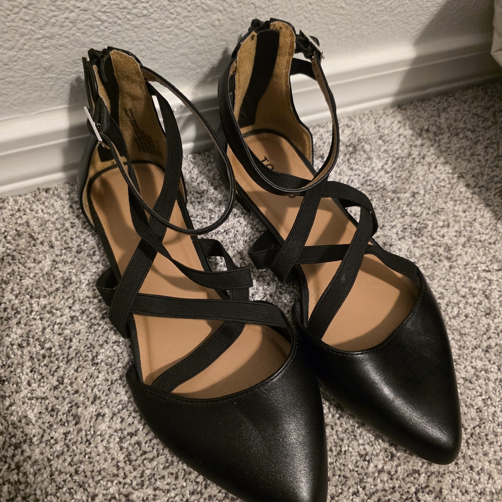 Elegant Black Strappy Women's Shoes